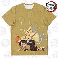 Kimetsu no Yaiba Store - Zenitsu Agatsuma 3D T-shirt Kimetsu no Yaiba Merch Demon Slayer Store