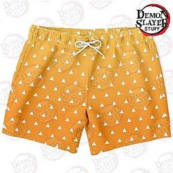 Kimetsu no Yaiba Store - Zenitsu Agatsuma Classic Swim Trunks Kimetsu no Yaiba Merch Demon Slayer Store