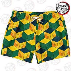 Kimetsu no Yaiba Store - Giyu Tomioka Classic Swim Trunks Kimetsu no Yaiba Merch Demon Slayer Store