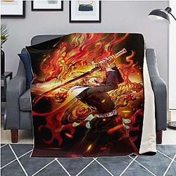 Kimetsu no Yaiba Magasin - Microfleece de feu Kyojuro Rengoku Couverture Demon Slayer Store