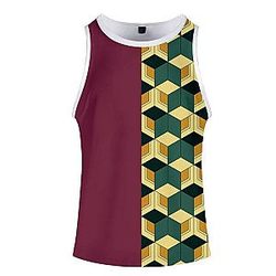 Kimetsu no Yaiba Tank Top Giyu Tomioka Pattern Demon Slayer Storeandise Demon Slayer Store