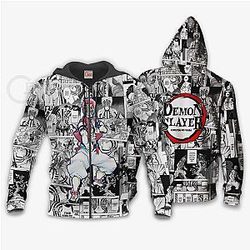 Kimetsu no Yaiba A conserver - Mélange d'anime Manga Hoodie Chemise Akaza Kimetsu no Yaiba Marchandises