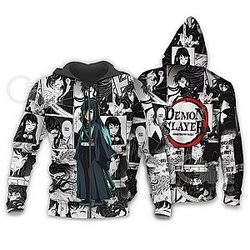 Kimetsu no Yaiba Magasin - Muichiro Tokito Manga Inspiration zippée Hoodie