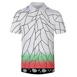 Kimetsu no Yaiba Chemises Polo - Shinobu Kocho Pattern Demon Slayer Storeandise Demon Slayer Store