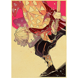 Kimetsu no Yaiba Affiche Zenitsu Demon Slayer Storeandise Demon Slayer Store