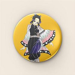 Flame Pillar Resolve Demon Slayer Pins