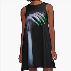 Kim Petras TURN OFF THE LIGHT Album Cover A-Line Dress