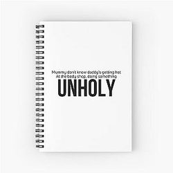 unholy sam smith kim petras Spiral Notebook