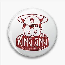 JAPAN MADE Red King Gnu Pin