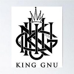 Lettering Japan Made King GNU Poster