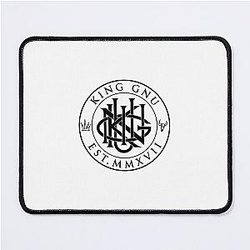 Black Transparent King Gnu Logo Mouse Pad