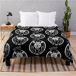 King of the Jungle Lion Throw Blanket