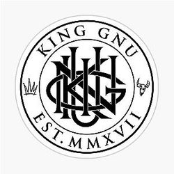 Black King Gnu Logo Sticker