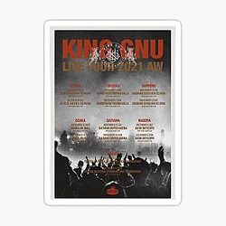 King GNU Live Tour 2021 Sticker