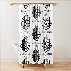 Lettering Japan Made King GNU Shower Curtain