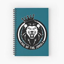 King of the Jungle Lion Notebook