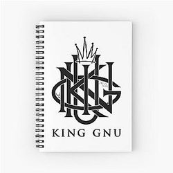 Lettering Japan Made King GNU Spiral Notebook