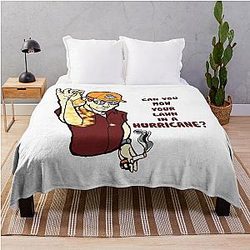 Smoking idol king of the art hill gift for fans Throw Blanket