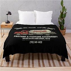 King Of The Hill T-ShirtStrickland Propane 1997 Throw Blanket