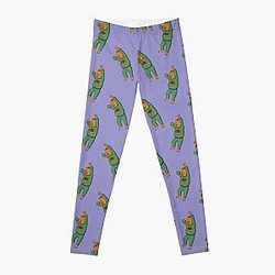 Bobby Hill in Pajamas - King of the Hill Pattern Leggings
