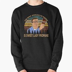 They only woman Hank man cartoon Pullover Sweatshirt