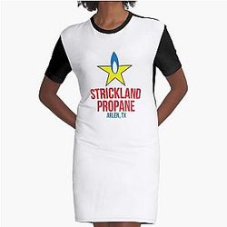 King of the hill Strickland propane logo print  Graphic T-Shirt Dress