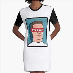 King of Propane Graphic T-Shirt Dress