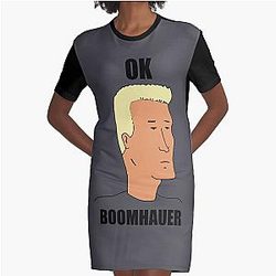 OK Boomhauer Graphic T-Shirt Dress