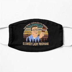 They only woman Hank man cartoon Flat Mask