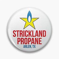 King of the hill Strickland propane logo print  Pin