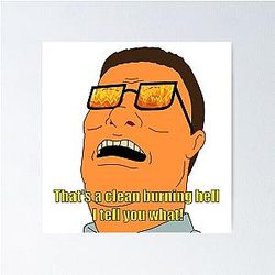Clean Burning Hell Hank Poster