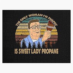 They only woman Hank man cartoon Jigsaw Puzzle