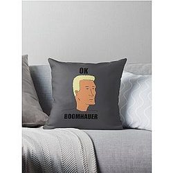 OK Boomhauer Throw Pillow