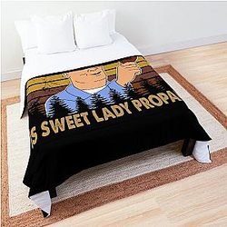 They only woman Hank man cartoon Comforter