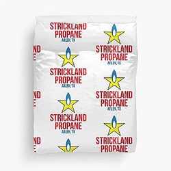 King of the hill Strickland propane logo print  Duvet Cover