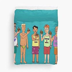 King of the Hill Pool Duvet Cover