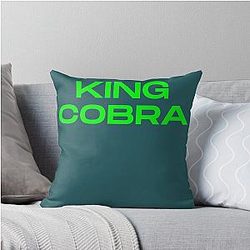 King Cobra Throw Pillow