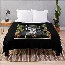 Gothic King Cobra Throw Blanket