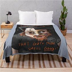King Cobra smells good Throw Blanket