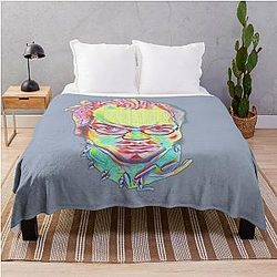 King Cobra the Wizard Throw Blanket
