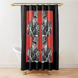 King Cobra JFS Gothic Leatherboy Shower Curtain