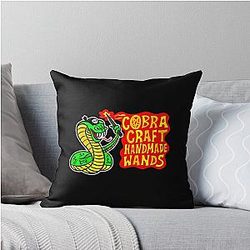 King Cobra Gothic Throw Pillow