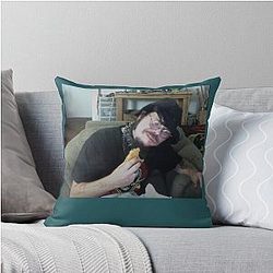 Gothic King Cobra Warlord Throw Pillow