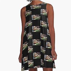 King Cobra Chef Casper Gothic Badboy A-Line Dress