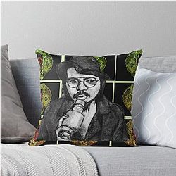 Gothic King Cobra Throw Pillow