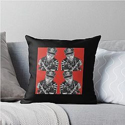 King Cobra Gothic Leatherboy Throw Pillow