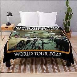 King Gizzard Tour 2022 Vintage Throw Blanket