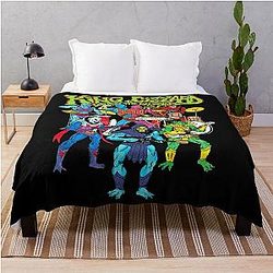King Gizzards And The Lizard Wizard Throw Blanket
