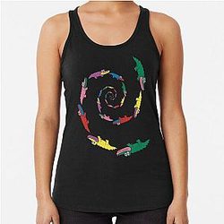 King Gizzard Spiral Gators Racerback Tank Top