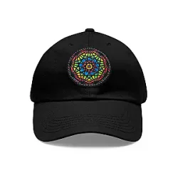 Tie Dye Nonagon Vegan Leather Patch DTNK1304 King Gizzard & the Lizard Wizard Hats & Caps